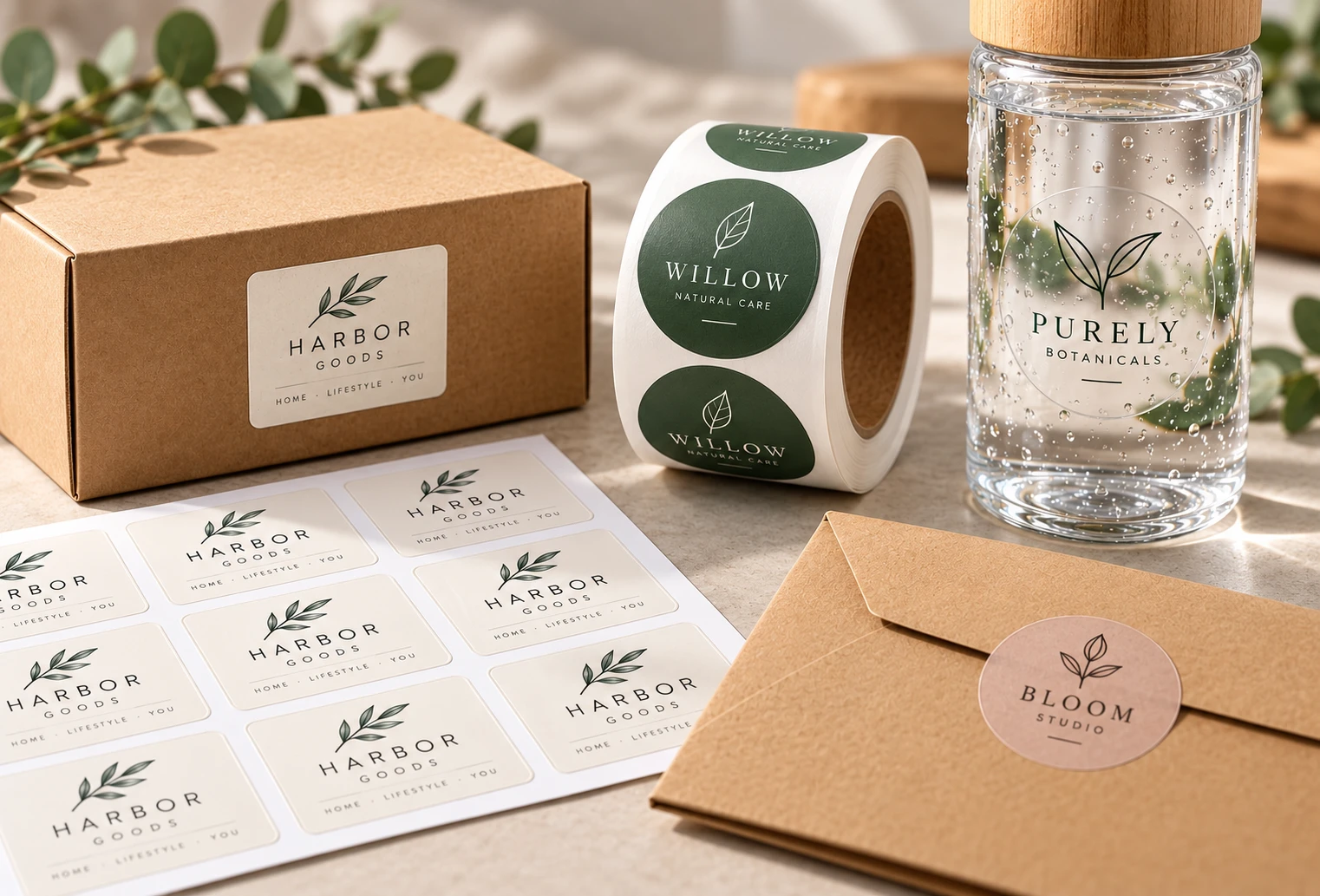 Sheets, rolls and individual sticker supply formats