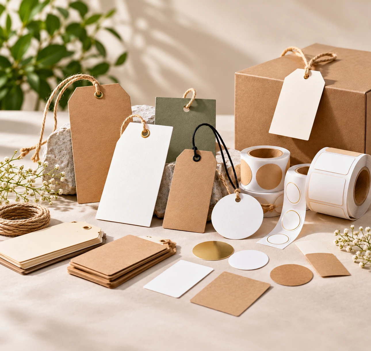 Printed product tags and labels